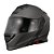 Capacete X11 Turner Solid Cinza Chumbo Fosco Articulado com Viseira Solar - Imagem 2