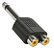 PLUG ADAPTADOR - P10m + 2FRCA KIT C/ 5 PEÇAS - Imagem 1