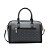 Bolsa feminina Baú - Alça de mão - Monograma Elegance - Preto - Chenson 3484758 - Imagem 3