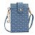 Bolsa Porta Celular - Chenson Original - Alça Tiracolo - Monograma Elegance - Azul 3484977 - Imagem 1