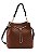 Bolsa Feminina Chenson Original - Luxury Monograma Saco - Alça Tiracolo - Café 3485047 - Imagem 1