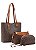 Bolsa Feminina Chenson Original - Monograma Baby Urso Kit 3 peças - Café - 3485366 - Imagem 4
