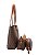 Bolsa Feminina Chenson Original - Monograma Baby Urso Kit 3 peças - Café - 3485366 - Imagem 3