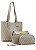 Bolsa Feminina Chenson Original - Monograma Baby Urso Kit 3 peças - Natural - 3485366 - Imagem 1