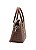 Bolsa Feminina Chenson Original - Cristal Monograma Coração - Alça de Mão - Café 3485396 - Imagem 2