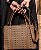 Bolsa Feminina Chenson Original - Cristal Monograma Coração - Alça de Mão - Café 3485397 - Imagem 4
