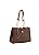 Bolsa Feminina Chenson Original - Cristal Monograma Coração - Alça de Ombro - Café 3485400 - Imagem 1