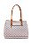 Bolsa Feminina Chenson Original - Monograma Elegance - Alça de Ombro - Bege 3485405 - Imagem 4