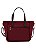 Bolsa Feminina Chenson Original - Microfiber - Alça de Mão - Vinho  3185115 - Imagem 4