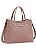 Bolsa Elemento Gráfico Casual - Alça de Mão - Rosê - Chenson 3485287 - Imagem 1