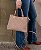Bolsa Elemento Gráfico Casual - Alça de Mão - Rosê - Chenson 3485287 - Imagem 1