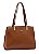 Bolsa Detalhe Croco - Alça de Ombro - Marrom - Chenson Original 3485251 - Imagem 1