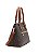 Bolsa Elemento Gráfico Casual - Alça de Mão - Café - Chenson 3485288 - Imagem 2