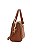 Bolsa Textura Chic - Alça de Mão - Caramelo - Chenson 3485301 - Imagem 2