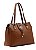 Bolsa Mini Croco - Ombro - Café - Chenson Original 3485238 - Imagem 1