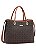 Bolsa Elemento Gráfico Casual - Alça de Mão - Café - Chenson 3485287 - Imagem 1