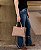 Bolsa Elemento Gráfico Casual - Alça de Mão - Café - Chenson 3485287 - Imagem 5