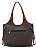 Bolsa Elemento Gráfico Casual - Alça de Ombro - Café - Chenson 3485291 - Imagem 6