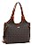 Bolsa Elemento Gráfico Casual - Alça de Ombro - Café - Chenson 3485291 - Imagem 1
