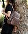 Mochila Elemento Gráfico Casual - Café - Chenson Original 8485286 - Imagem 1