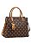 Bolsa Monograma Elemento Gráfico - Alça de Mão - Café - Chenson 3485387 - Imagem 1