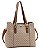 Bolsa Tote New Elemento Gráfico - Alça de Ombro - Chenson 3485621 - Bege - Imagem 1