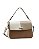 Bolsa Média Patchwork Classico - Alça de Mão - Chenson 3485678 - Natural - Imagem 1