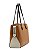 Bolsa Tote Contrastes - Alça de Ombro - Chenson 3485696 - Marrom - Imagem 2