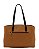 Bolsa Tote Contrastes - Alça de Ombro - Chenson 3485696 - Marrom - Imagem 3