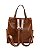 Mochila Feminina vira Bolsa - Boho Chic - Alça de Mão - Chenson 8485700 - Marrom - Imagem 3