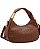Bolsa Tipo Hobo Minimalista - Alça de Mão - Chenson 3485580 - Marrom - Imagem 2
