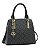 Bolsa Satchel Monograma Pontilhado - Alça de Mão - Chenson 3485532 - Preto - Imagem 1