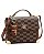 Bolsa Tipo Box - Art Monograma - Alça de Mão - Chenson 3485516 - Café - Imagem 1