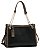 Bolsa Shoulder Detalhe Monograma - Alça de Ombro - Chenson 3485541 - Preto - Imagem 1