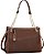 Bolsa Shoulder Detalhe Monograma - Alça de Ombro - Chenson 3485541 - Café - Imagem 2
