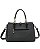 Bolsa Tipo Satchel Clássico Contemporâneo - Alça de Mão - Chenson 3485655 - Preto - Imagem 4