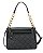 Bolsa tipo Sholder Monograma Pontilhado - Alça de Ombro - Chenson 3485533 - Preto - Imagem 6