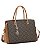 Bolsa tipo Tote Monograma Pontilhado - Alça de Mão - Chenson 3485531 - Café - Imagem 1
