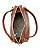 Bolsa Hobo Casual - Alça de Ombro - Chenson 3485939 Marrom - Imagem 3