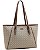 Bolsa Shopper de Ombro Elemento Gráfico - Chenson 3486012 Bege - Imagem 2