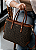 Bolsa Shopper Elemento Gráfico - Alça de mão - Chenson 3485888 Café - Imagem 1