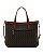 Bolsa Shopper Elemento Gráfico - Alça de mão - Chenson 3485888 Café - Imagem 5