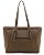 Bolsa Shopper de Ombro Elemento Gráfico - Chenson 3486012 Natural - Imagem 4