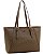 Bolsa Shopper de Ombro Elemento Gráfico - Chenson 3486012 Natural - Imagem 1
