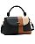 Bolsa Satchel Patchwork - Alça de Mão - Chenson 3485933 Preto - Imagem 1
