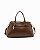 Bolsa Satchel Croco - Alça de mão - Chenson 3485959 Café - Imagem 2