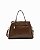 Bolsa Tote Clássica Croco - Alça de mão - Chenson 3485958 Café - Imagem 2