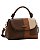 Bolsa Satchel Patchwork - Alça de Mão - Chenson 3485933 Café - Imagem 2