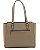 Bolsa Tote de Ombro Patchwork - Chenson 3485931 Natural - Imagem 4