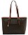 Bolsa Shopper de Ombro Elemento Gráfico - Chenson 3486012 Café - Imagem 4